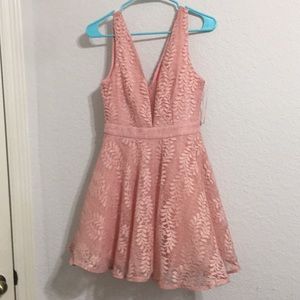 V front & back fitted top dress with  full bottom